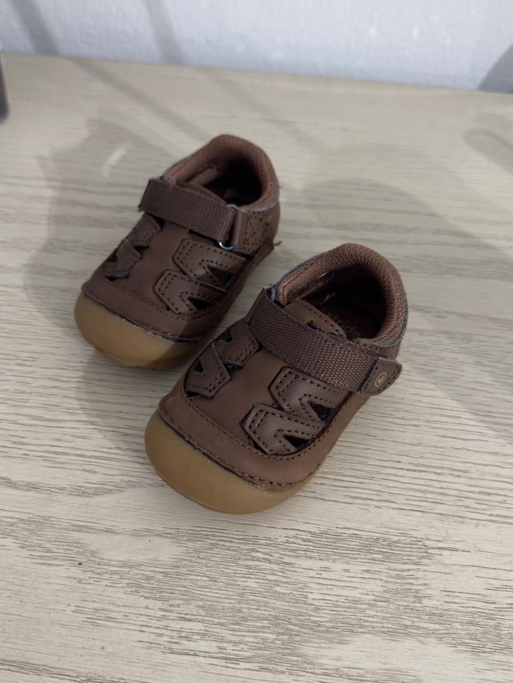 Stride Rite Brown Toddler Hook-and-Loop Casual Shoes